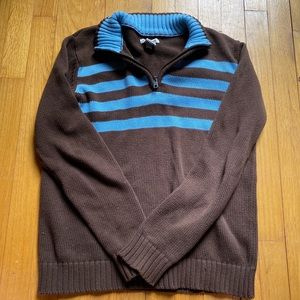 Quarter Zip Polo Sweatshirt